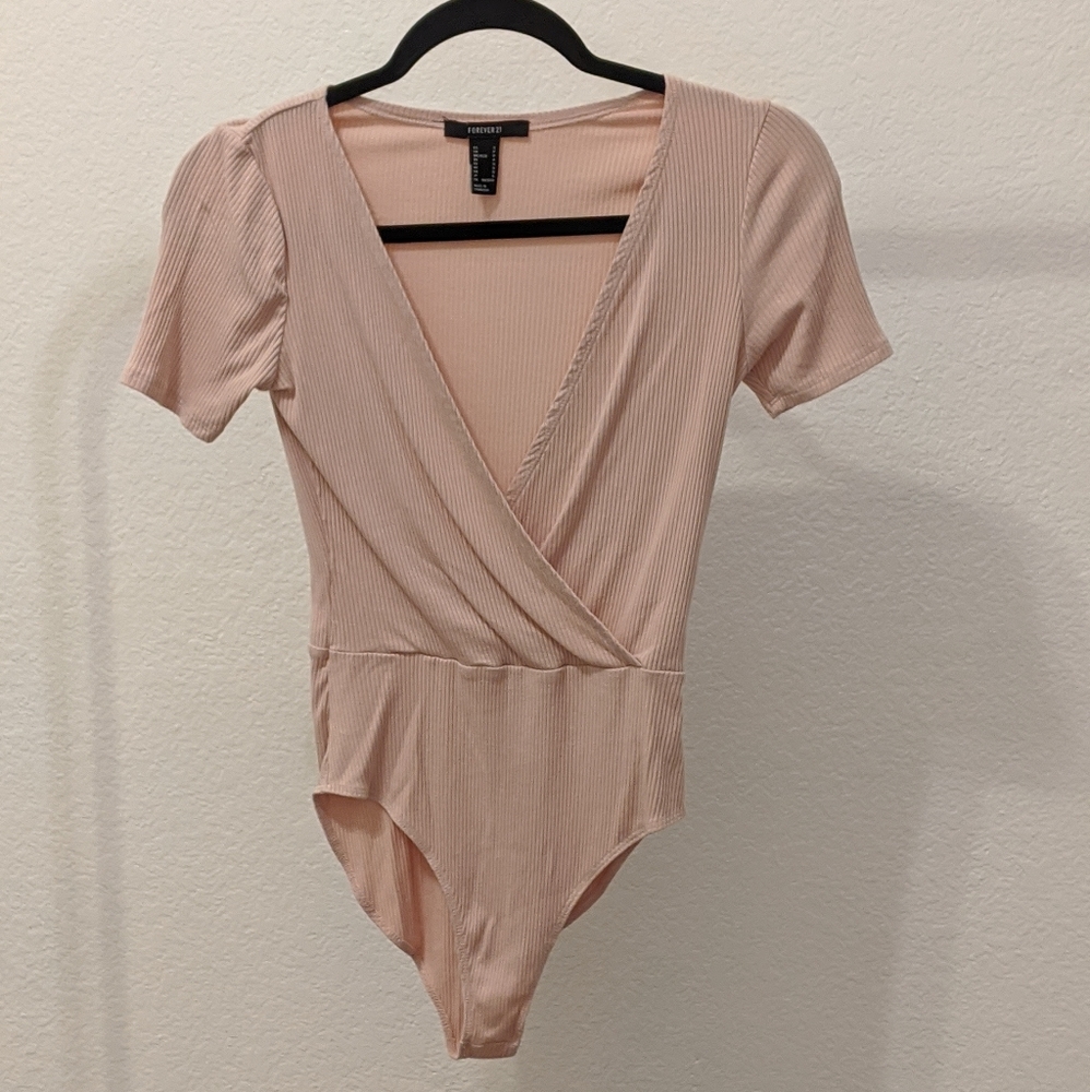 Forever 21 nude tee bodysuit